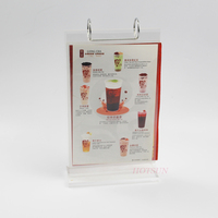 Support de menu A5 en acrylique pour vente en gros, présentoir de table, porte-menu en acrylique