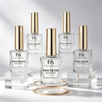 Vente en gros de vernis de finition brillant 15 ml à séchage à l'air - Vernis de finition transparent professionnel à marque privée pour une couleur longue durée