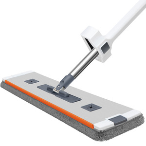 Flat <b>Mop</b> Microfiber Rectangular 900g With Clips For Floor <b>Cleaning</b> - Product Image 1
