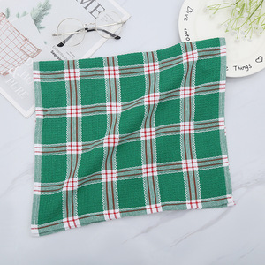 Pure Cotton Checkered Tea Towel 38x64 Cm Rectangle <b>Absorbent</b> Kitchen Towel For Tea Ceremony - Product Image 4
