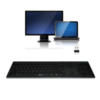Clavier sans fil Ture BT8100 rechargeable BT 4.0 ultra-fin avec clavier multifonction à ciseaux ROHS