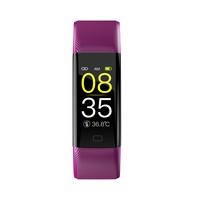 Kontrol Sentuh Layar AMOLED Pelacak Kebugaran yang Dapat Dipakai Monitor Detak Jantung Pedometer Tahan Air IP67 Tampilan Jam Kustom Pribadi