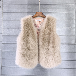 2025 automne hiver fausse <span class=keywords><strong>fourrure</strong></span> écologique gilet femmes chaud <span class=keywords><strong>sans</strong></span> manches <span class=keywords><strong>veste</strong></span> - Product Image 3