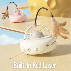 Juguete interactivo UFO Smart <span class=keywords><strong>Cat</strong></span> Laser Juguete automático Moving <span class=keywords><strong>Cat</strong></span> Teaser <span class=keywords><strong>Toy</strong></span> con pluma - Product Image 4
