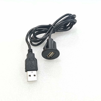 Stecker Buchse USB-Adapter Kabel Geflecht Kabelbaum für Autos Computer USB-Kabel Anschluss Verlängerung Radio Player USB-Patchkabel