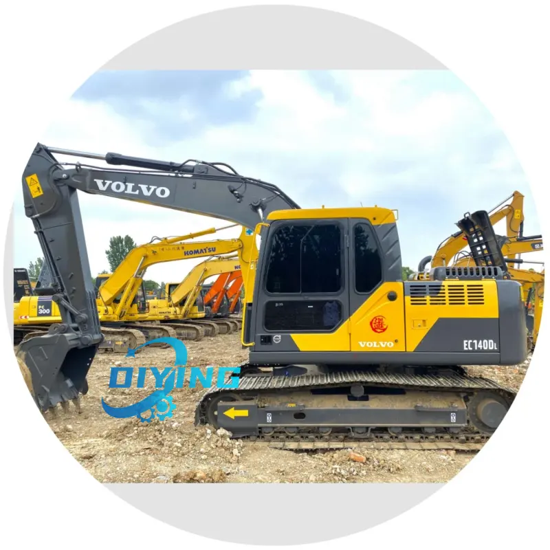 Vente en gros à bas prix de gros Volvo EC 140DL Excavateur hydraulique sur chenilles d'occasion EC120 EC190 Automatisation d'excavateur d'occasion
