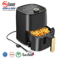 Friteuse à air pour voiture 12V 250W, mini-four 3L avec arrêt automatique pour le camping en plein air, les voyages en camping-car