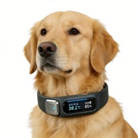 Traceur GPS intelligent USMILEPET pour animaux de compagnie avec surveillance de la température infrarouge, étanchéité IP67, localisation en temps réel et suivi de santé, collier pour chiens