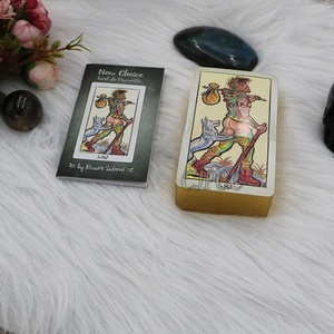 Personalizado tarjetas <span class=keywords><strong>de</strong></span> Tarot cubierta con <span class=keywords><strong>libro</strong></span> jugando a las cartas con bordes <span class=keywords><strong>de</strong></span> <span class=keywords><strong>oro</strong></span> - Product Image 6