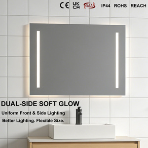 <span class=keywords><strong>Miroir</strong></span> LED mural moderne NewThingLine pour <span class=keywords><strong>salle</strong></span> <span class=keywords><strong>de</strong></span> <span class=keywords><strong>bain</strong></span>, IP44, rétroéclairé, pour hôtel et projets |   Fournisseur OEM - Product Image 3