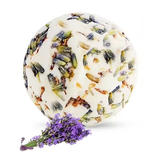 Bombes de bain moussantes à la lavande et à la noix de coco, huiles essentielles, bombes de bain méga moussantes pour une hydratation nourrissante, un bain de bien-être, un cadeau de bain délicieux - Product Image 1