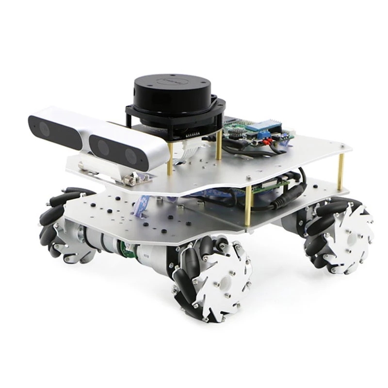 Educational kit mecanum wheel ROS robot car with camera with Lidar UGV Lizarbot wifi