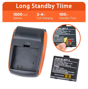 Mini Impresora Térmica Portátil de Recibos POS Inalámbrica BT de 58 mm sin Tinta para <span class=keywords><strong>Facturas</strong></span> de Negocios Minoristas Compatible con IOS Android PC - Product Image 3