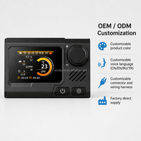 OkyRie HC-K024 Interruptor de Calefacción de Estacionamiento, Controlador Digital LCD para Calefacción de Aire Diésel, 12V 24V Universal para Camiones, Autocaravanas y Furgonetas