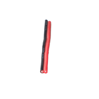 Kabel Silikon Karet Tembaga Berlapis Timah 18 AWG 2 Konduktor 1 Inti Merah & Hitam Paralel 200 Tahan Panas UL758