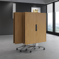Table de conférence moderne, portable et pliable en bois pour le bureau, la maison, l'école