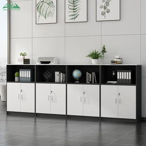 Armadio Moderno in Legno Wayon per <span class=keywords><strong>Ufficio</strong></span> Domestico con Ante Chiudibili a Chiave e Ripiano per Stampante per l'Organizzazione dei Documenti - Product Image 3