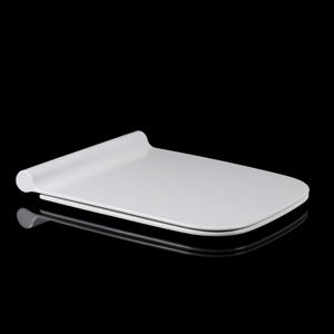 <span class=keywords><strong>Tapa</strong></span> de inodoro cuadrada blanca europea moderna al por mayor con función de cierre suave y liberación rápida <span class=keywords><strong>universal</strong></span> - Product Image 1