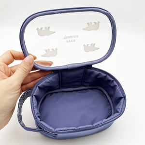 Portable Lunch <b>Bag</b> Oxford PVC Travel Pouch 10 Inches Waterproof Cosmetic <b>Bag</b> Full Page Printing <b>Makeup</b> <b>Bag</b> For Daily Use - Product Image 4