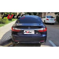Cocok untuk Lexus ES 2013-2017 Upgrade Ke 2018 Model Body Kit Termasuk Bumper Depan dan Belakang dengan Lampu Depan Kisi Taillamps