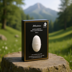 Masque facial JMsolution Water Luminous Silky Cocoon Mask Black à l'acide hyaluronique pour tous types de peaux, soin quotidien de la peau - Product Image 3