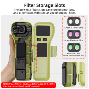 Sunnylife pour <span class=keywords><strong>DJI</strong></span> <span class=keywords><strong>Osmo</strong></span> <span class=keywords><strong>Pocket</strong></span> 4P Coque de protection anti-poussière pour caméra stabilisée, sac de rangement compact avec cordon et accessoires - Product Image 4