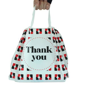 Promotional Gift Sublimation Shopping Bag Plastic Drawstring Printing Customized HDPE Supermarket Bag Recyclable Accept