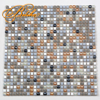 Carreau mural élégant et minimaliste en mosaïque de céramique Chic Tessera Backspace Design Rainbow Pattern Accent Home Decor Interior Walls