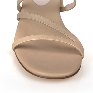 Fábrica al por mayor de encargo de la de las mujeres de la moda de verano de Nappa genuina confort Sexy correa de <span class=keywords><strong>tacón</strong></span> grueso altura media de las mujeres <span class=keywords><strong>sandalias</strong></span> de <span class=keywords><strong>fiesta</strong></span> - Product Image 6