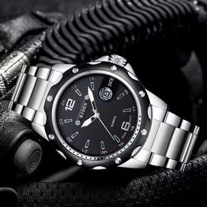 Custom il tuo Logo BIDEN 0012 orologi da uomo Business al quarzo calendario settimana orologio da polso mani luminose orologi impermeabili - Product Image 6