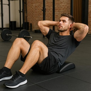 <span class=keywords><strong>Tapis</strong></span> <span class=keywords><strong>de</strong></span> <span class=keywords><strong>gymnastique</strong></span> en cuir PVC <span class=keywords><strong>pour</strong></span> exercices abdominaux, soutien dorsal incurvé, portable, entraînement <span class=keywords><strong>de</strong></span> base et crunches - Product Image 6