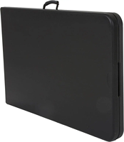 Table rectangulaire pliable en plastique pour la restauration, les banquets, les pique-niques, les barbecues, le camping et les activités de plein air
