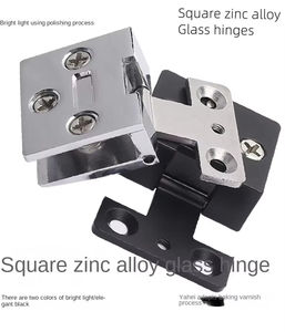 Charnières en alliage de zinc pour meubles, charnières en verre à 90 degrés, design moderne, installation facile, utilisation scolaire, salon, chambre à coucher - Product Image 5