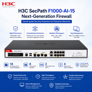 ลดราคา H3C F1000-AI-15 18GE + 2 พอร์ต 10 กิกะบิต ไฟร์วอลล์ระดับองค์กร รับประกัน 1 ปี มีสินค้าในสต็อก F1000-AI-15 F1000-AI-1 - Product Image 3