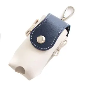 Tas penyimpanan bola Golf portabel, dapat membawa kaus Golf dengan bahan kulit imitasi, tas pinggang kantong bola Golf