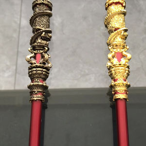 Noir mythe Wukong jeu connexe <span class=keywords><strong>jouet</strong></span> métal arme Ruyi Jingubang or bande bâton en alliage de Zinc ornements <span class=keywords><strong>Netflix</strong></span> Sunwukong Cosplay - Product Image 2
