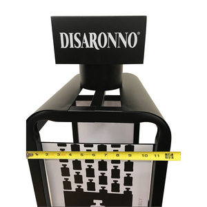 Bảng kim loại in logo mạnh mẽ màu đen tùy chỉnh kích thước hiển thị Rack cho rượu vang và đồ uống - Product Image 6