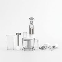 Mixeur plongeant électrique compact à vitesse variable, fonction automatique, faible bruit, boîtier en plastique, pour smoothies et hachage