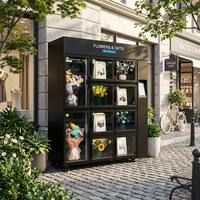 Kiosco Inteligente de Venta Minorista para Flores y Regalos, con Gestión IoT, Comercial, Interactivo, de Alta Gama, Disponible las 24 Horas