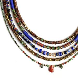 Kalung Wanita Vintage Desain Terbaru Mewah Kepribadian Unik Perhiasan Batu Alam Tahan Air untuk Wanita - Product Image 6