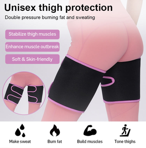 Manchon de soutien respirant en tissu doux, antidérapant et réglable <span class=keywords><strong>pour</strong></span> la prévention des blessures musculaires à la <span class=keywords><strong>cuisse</strong></span> - Product Image 2