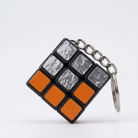 Porte-clés cube magique miniature personnalisé de 3 cm avec cube en plastique pour cadeaux promotionnels, fabrication OEM