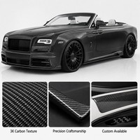 Kit complet d'accessoires de garniture extérieure et intérieure en fibre de carbone sur mesure Zero Ring pour Rolls Royce Dawn, vente en gros d'usine OEM ODM