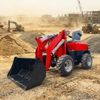 Mini Caricatore Elettrico Industriale con Autonomia di 6-8 Ore, Altezza di Sollevamento 2,8m, Caricatore Compatto a Ruote per Rivenditori Professionali