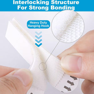 Cintres muraux <span class=keywords><strong>d</strong></span>'intérieur robustes et écologiques, bandes de suspension amovibles avec boucle à crochet, faciles à utiliser sans clous. - Product Image 2