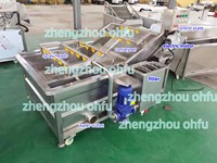 Commerciële industriële wasmachine voor fruit, mango's, groenten, aardappelen, tomaten, wortelen / groentewasser / fruitwasmachine