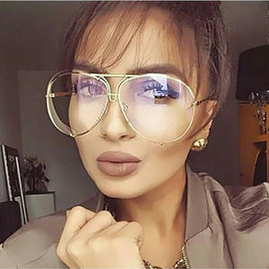 Lunettes de soleil surdimensionnées multicolores à monture en alliage dégradé 2019 pour homme et femme - Product Image 2