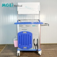 Chariot médical d'urgence multifonctionnel moderne en ABS à prix abordable avec roues pour anesthésie et médicaments
