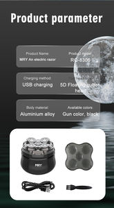 ماكينة حلاقة الرأس الدوارة MRY 5D للرجال الصلعاء الجاف/الرطب مقاومة للماء قابلة لإعادة الشحن ماكينة حلاقة كهربائية مجموعات - Product Image 6