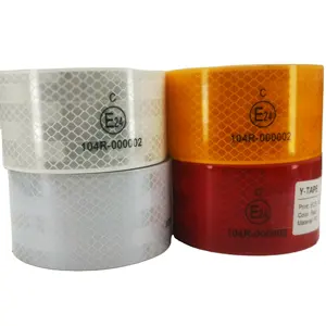 Băng Dính Màu Vàng Đen ECE 104 Nhãn Hiệu Cảnh Báo Tấm Phản Quang Tùy Chỉnh Băng Phản Quang Cho Xe Tải Hình Nón Giao Thông - Product Image 1